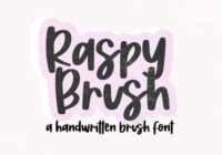 Raspy Brush Font - Featured Image