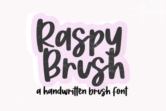 Raspy Brush Font - Featured Image