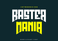 Raster Mania Font - Featured Image