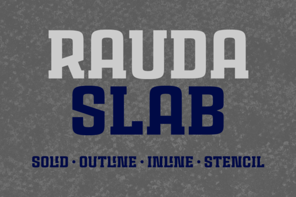 Rauda Slab Family Font - Featured Image