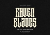 Raven Blades Font - Featured Image