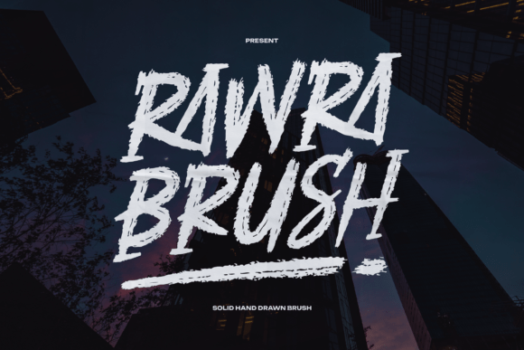 Rawra Brush Font - Featured Image
