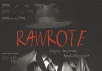 Rawrote Font - Featured Image