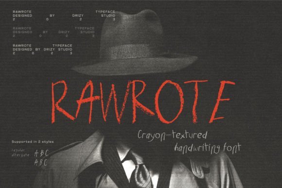 Rawrote Font - Featured Image