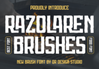 Razolaren Brushes Font - Featured Image