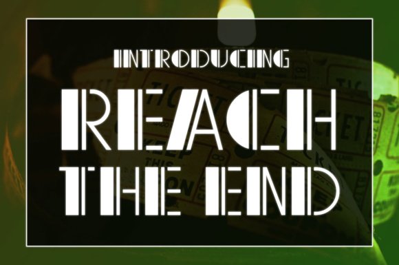 Reach the End Font - Featured Image