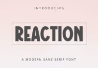 Reaction Font - Featured Image