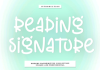 Reading Signature Font - Featured Image
