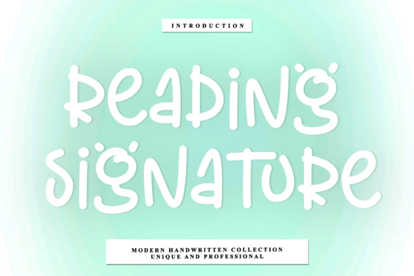 Reading Signature Font - Featured Image