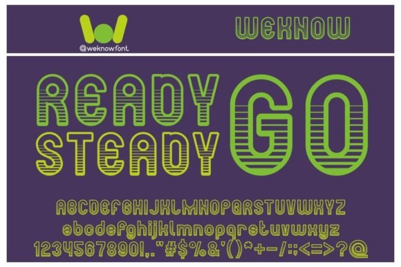 Ready Steady Go Font - Featured Image