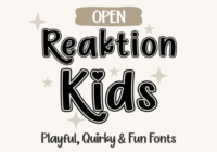 Reaktion Kids Open Font - Featured Image