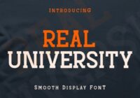 Real University Font - Featured Image