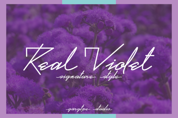 Real Violet Font - Featured Image