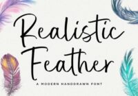 Realistic Feather Font - Featured Image