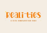 Realities Font - Featured Image