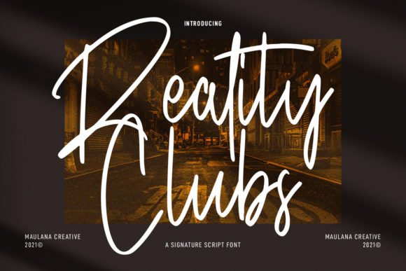 Reality Clubs Font - Featured Image