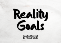 Reality Goals Font - Featured Image
