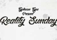 Reality Sunday Font - Featured Image