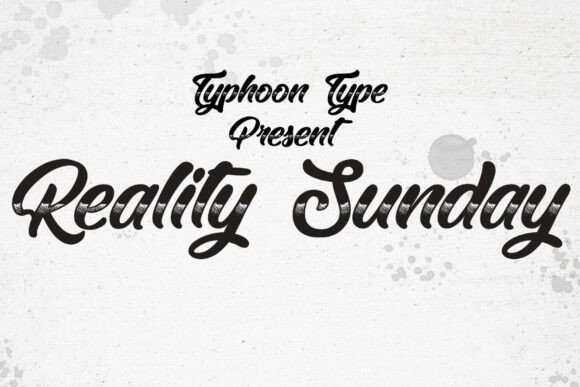 Reality Sunday Font - Featured Image