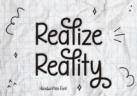 Realize Reality Font - Featured Image