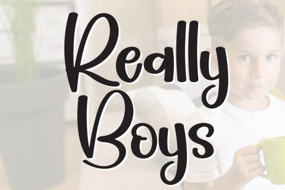 Really Boys Font - Featured Image