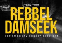 Rebbel Damseek Font - Featured Image
