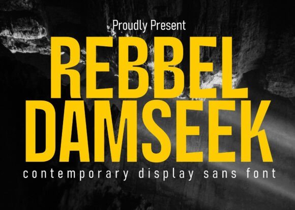 Rebbel Damseek Font - Featured Image