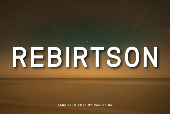 Rebirtson Font - Featured Image
