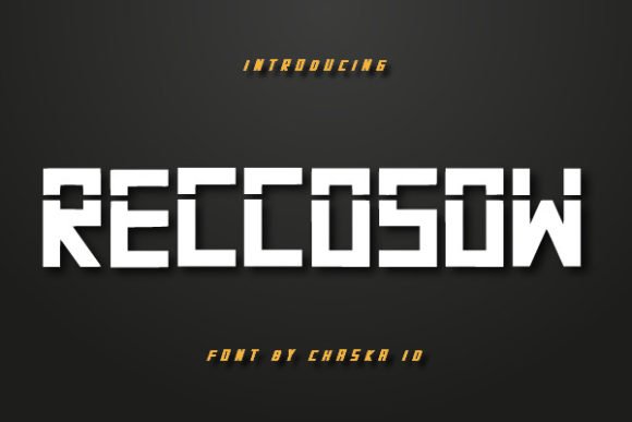 Reccosow Font - Featured Image