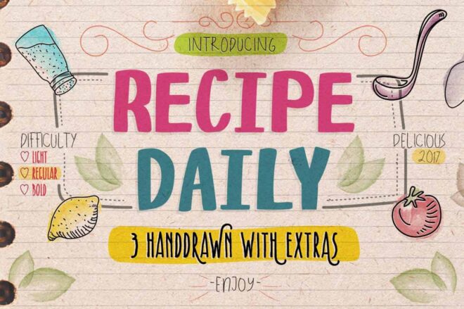 Recipe Daily Font - Featured Image