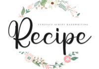 Recipe Font - Featured Image