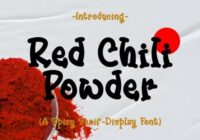 Red Chili Powder Font - Featured Image