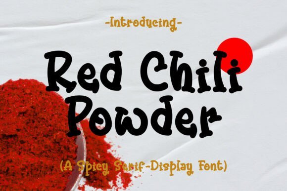 Red Chili Powder Font - Featured Image