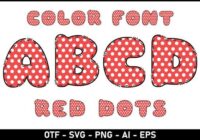 Red Dots Font - Featured Image