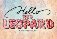 Red Leopard Font - Featured Image