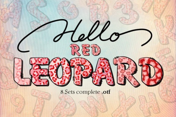 Red Leopard Font - Featured Image
