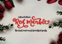 Red Marble Font - Featured Image