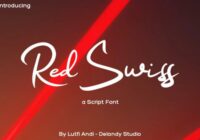 Red Swiss Font - Featured Image