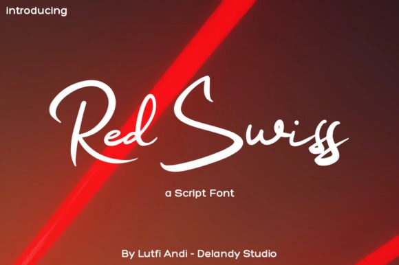 Red Swiss Font - Featured Image