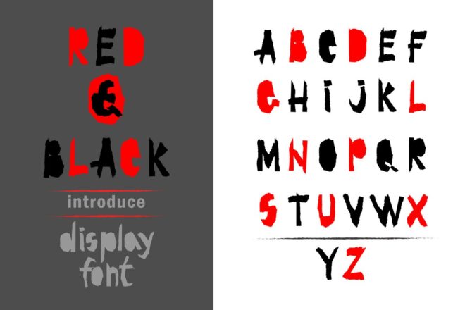 Red and Black Font - Featured Image