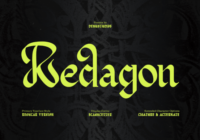Redagon Font - Featured Image