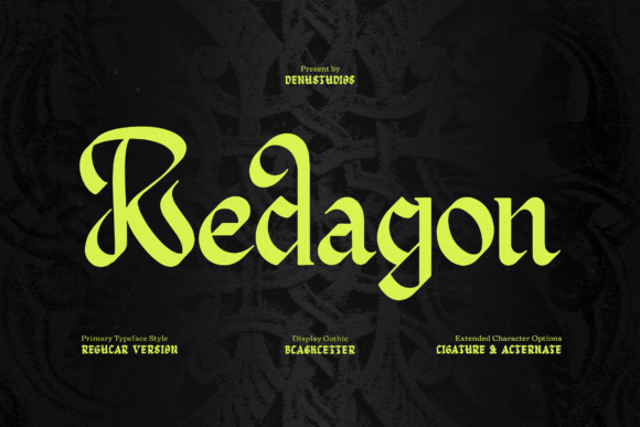 Redagon Font - Featured Image