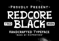 Redcore Black Font - Featured Image