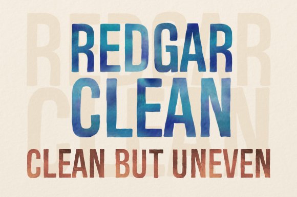 Redgar Clean Font - Featured Image
