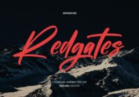Redgates Font - Featured Image