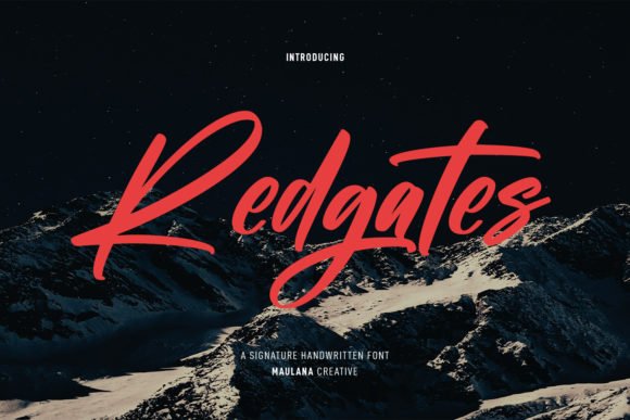 Redgates Font - Featured Image