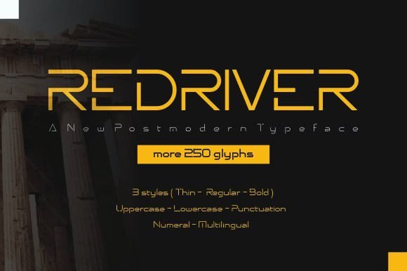 Redriver Font - Featured Image
