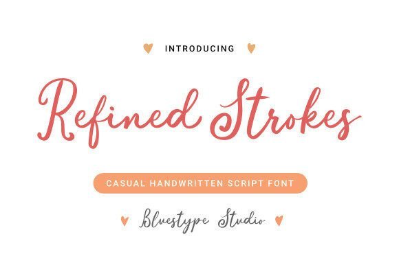 Refined Strokes Font - Featured Image