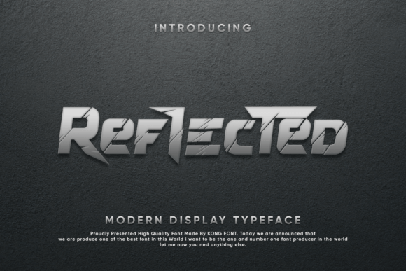 Reflected Font - Featured Image