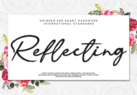 Reflecting Font - Featured Image